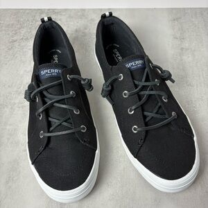 Sperry Women’s Crest Vibe Canvas Sneakers Black